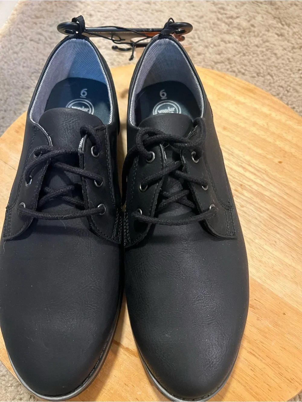 wonder nation Black Men's Derby Lace-Up Shoes